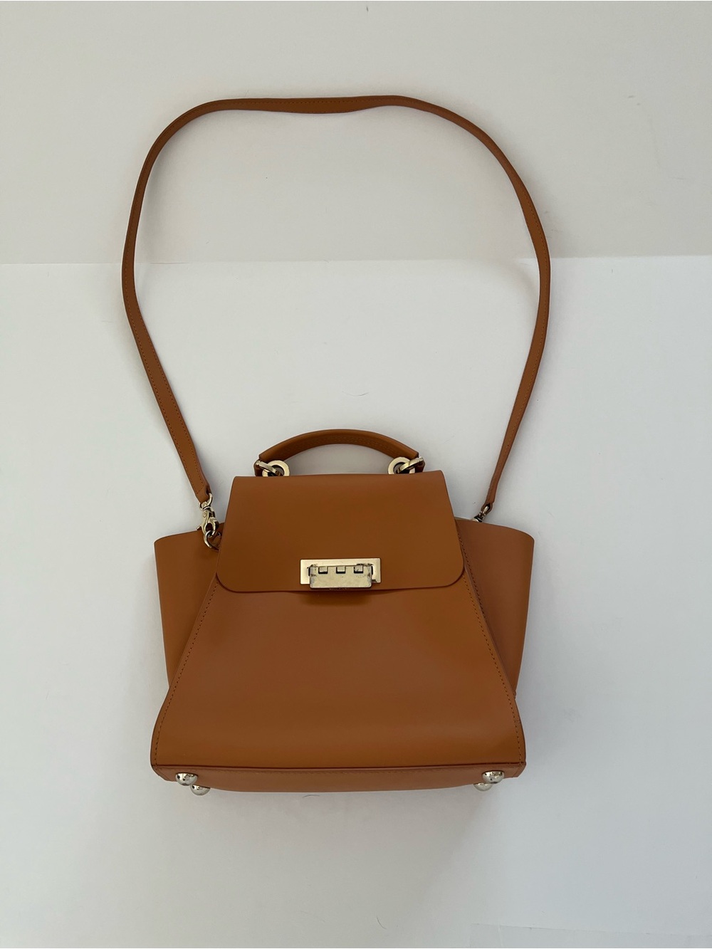Zac Zac Posen Eartha Vachetta Tan Leather Convertible Backpack